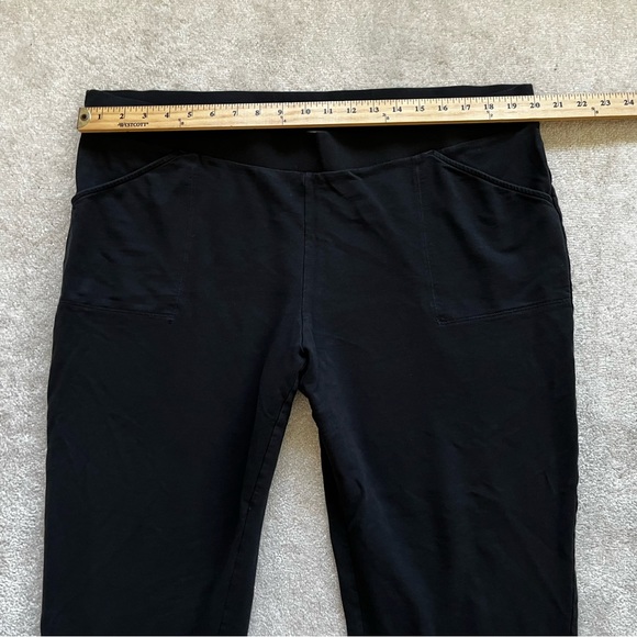 PURE JILL PULL ON SOFT PANTS W/ LEG HEM RUCHING DETAIL SIZE XL MINIMALIST COMFY - Picture 6 of 9